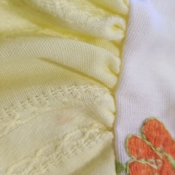 Vintage Sears Baby Dress yellow 2t - Picture 5 of 13